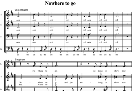 Belser-Schenker, Bodo: Nowhere to Go - Chor>SATB:0