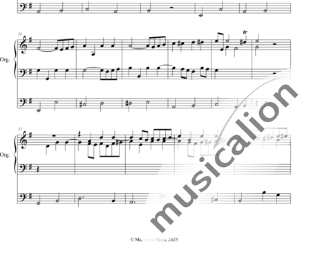 Vierling, Johann Gottfried: Präludium in e-moll - Orgel>mPed:1