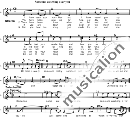 Belser-Schenker, Bodo: Someone Watching over You - Solo>x+Choir>SATB:4