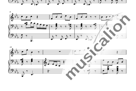 Rosenthal, Robert: Il est né, le divin enfant for Horn and Piano - Horn F+Piano:1