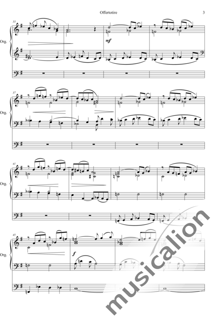 Dupont, Gabriel: Offertoire G-Dur - Orgel>mPed:3