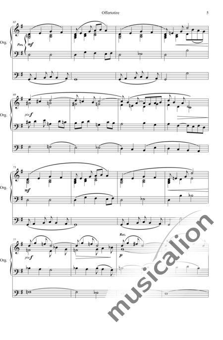 Dupont, Gabriel: Offertoire G-Dur - Orgel>mPed:5