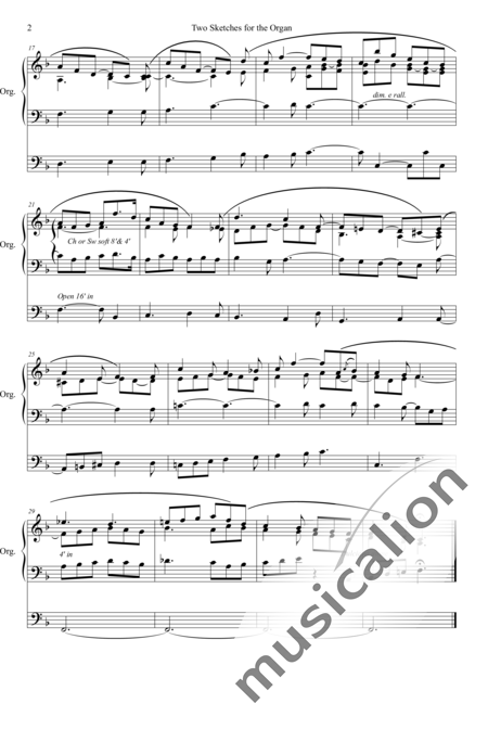 Gregory, James L.: Two Sketches for the Organ No. 1 Andante F-major - Organ>wped:2