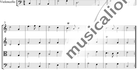 Murschhauser, Franz Xaver
: Aria pastoralis variata (No. 11 from "Octi-tonium organicum")' - Violín 2+[Vla+Vc]:1