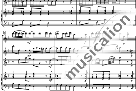 Telemann, Georg Philipp: Quartett d-moll 1. Satz: Andante - Blockflöte 3+Basso Continuo:1