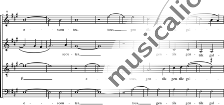 Janequin, Clément: La Guerre (La guerra) - Coro>SATB:1