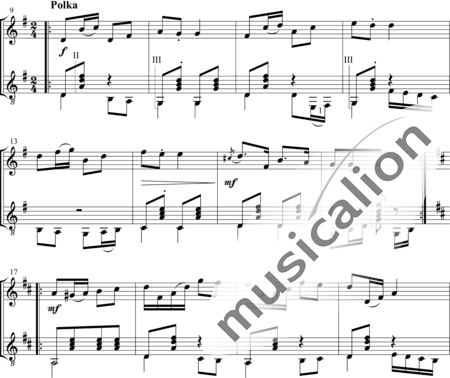 Gutmann, Friedrich: Helena-Polka - Flute+Guitar:1