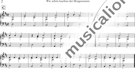 Nicolai, Philipp: Wie schön leuchtet der Morgenstern - Orgel>mPed:1