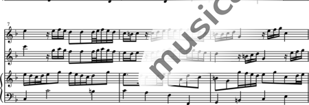 Telemann, Georg Philipp: Sonate in F 1. Satz Affetuoso - Flöte 2+Klavier:1