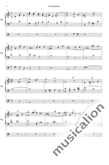 Herzog, Johann Georg: Festpräludium C-Dur (Festive Prelude C-major) - Organ>wped:2