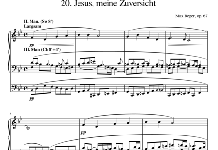 Reger, Max: Jesús mi confianza - Órgano>cPed:0