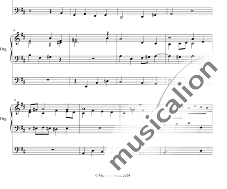 Herzog, Johann Georg: Canonical Chorale Prelude ''Rise My Soul, to Watch and Pray'' - Órgano>cPed:1
