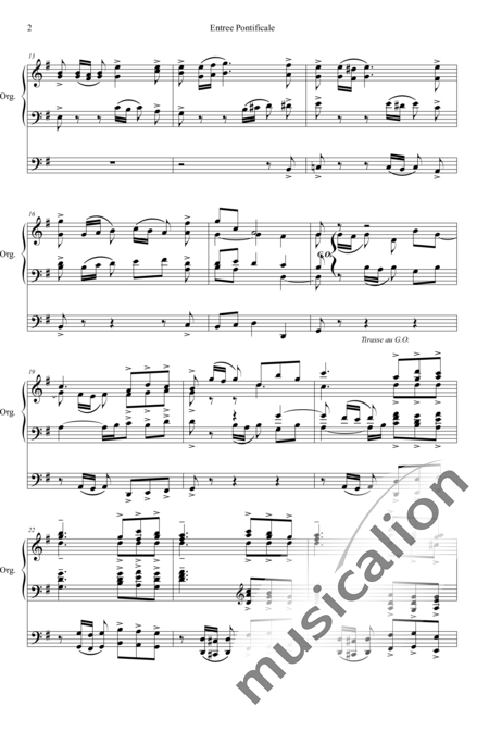 Van den Plas, Arthur: Entree Pontificale - Orgel>mPed:2