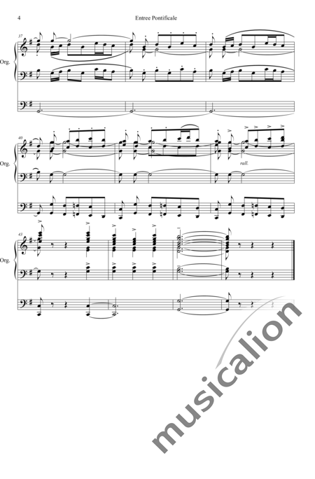 Van den Plas, Arthur: Entree Pontificale - Orgel>mPed:4