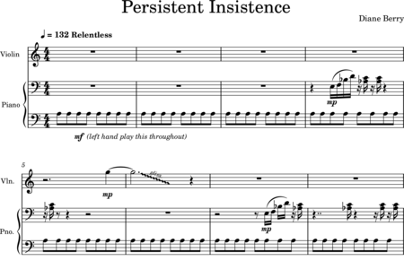 Berry, Diane: Persistent Insistence - Violine+Klavier:0