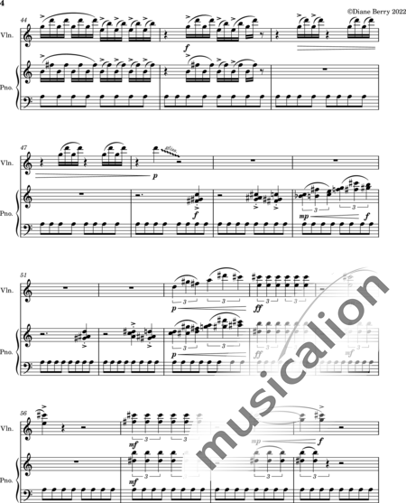 Berry, Diane: Persistent Insistence - Violine+Klavier:4