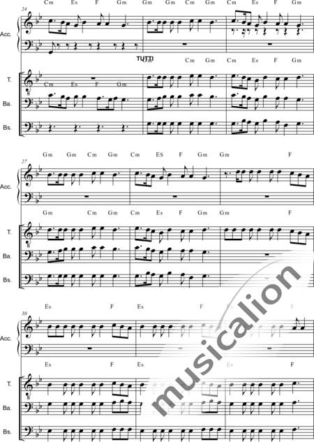 Anónimo, desconocido: Acharulli - Coro>TBB+Acordeón:3