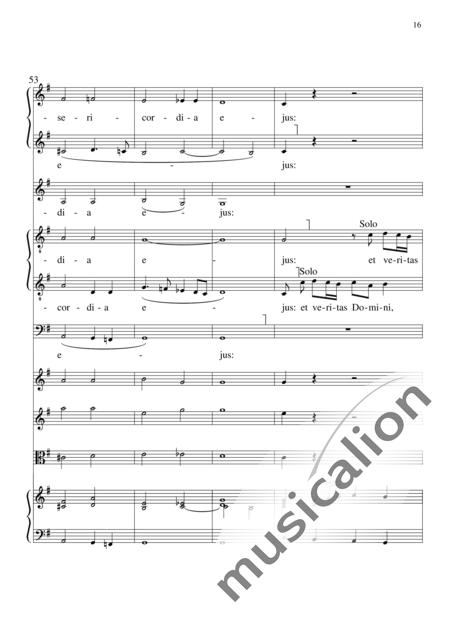 Monteverdi, Claudio: Laudate Dominum - Chor>SSATTB+BC+[Vl2+Vla]:16