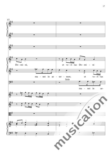 Monteverdi, Claudio: Laudate Dominum - Chor>SSATTB+BC+[Vl2+Vla]:17