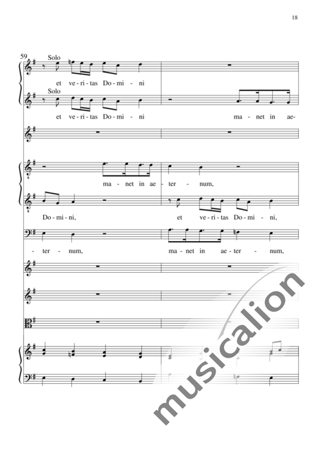 Monteverdi, Claudio: Laudate Dominum - Chor>SSATTB+BC+[Vl2+Vla]:18