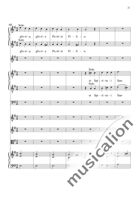 Monteverdi, Claudio: Laudate Dominum - Chor>SSATTB+BC+[Vl2+Vla]:21