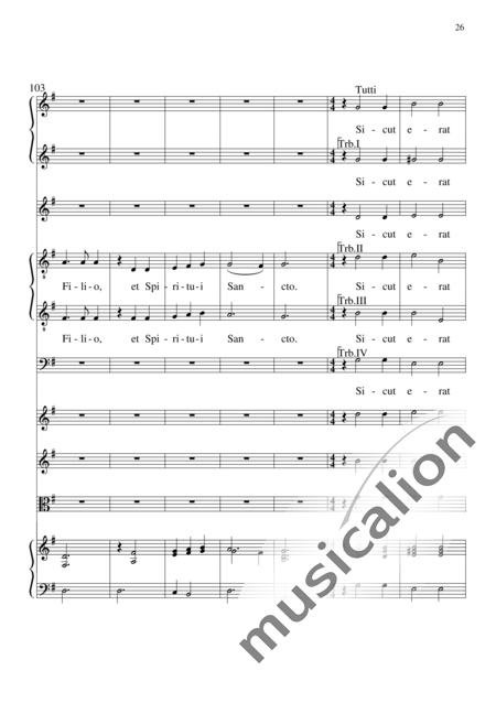 Monteverdi, Claudio: Laudate Dominum - Chor>SSATTB+BC+[Vl2+Vla]:26
