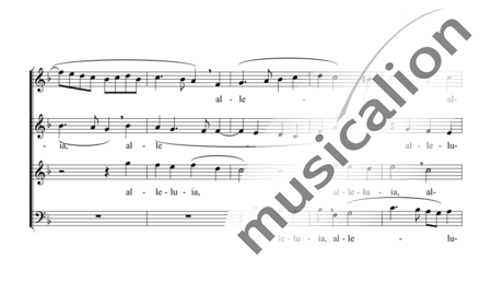 Palestrina, Giovanni Pierluigi da: Alleluja - Coro>SATB:1