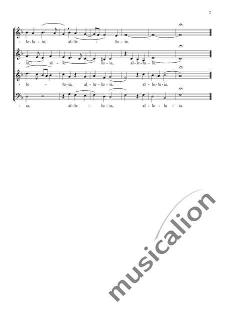 Palestrina, Giovanni Pierluigi da: Alleluja - Coro>SATB:2