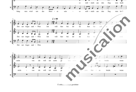 Composer, Minus: 3 Strophen zum Karfreitagswochenlied EG 85 O Haupt voll Blut und Wunden - Chor>SAB:1