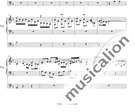Wolff, Christian Michael: Choralvorspiel "Lobe den Herren, den mächtigen König der Ehren" - Orgel>mPed:1