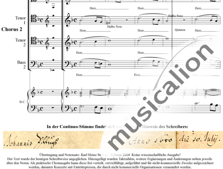 Pflug, Johann: Ah, Lord, so that we may become wise, teach us to ponder that we must die. - Choir>SSAB/ATTB+Basso continuo:1