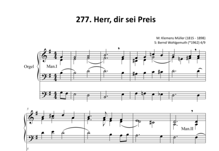Müller, Klemens: Herr, dir sei Preis (1) - Orgel>mPed:0