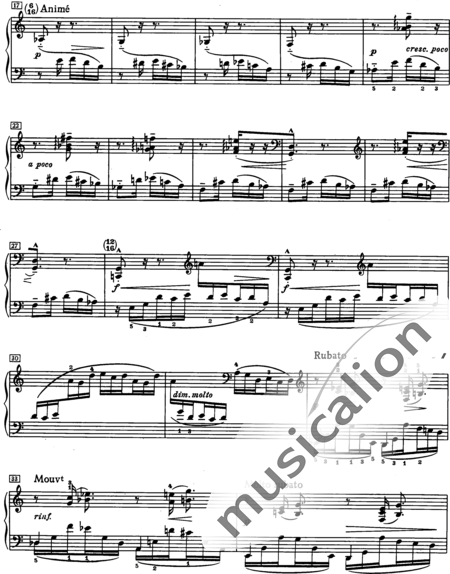 Debussy, Claude: Pour les cinq doigts d´après monsieur Czerny (For the Five Digits, after Czerny) - Piano:2