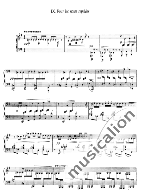 Debussy, Claude: Études: Pour les Degrés Chromatiques - Piano:11