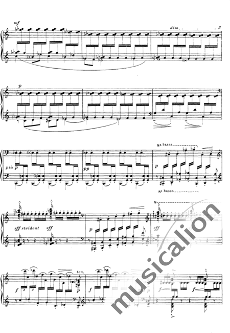 Debussy, Claude: Études: Pour les Degrés Chromatiques - Piano:13
