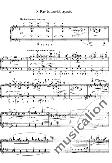 Debussy, Claude: Études: Pour les Degrés Chromatiques - Piano:17