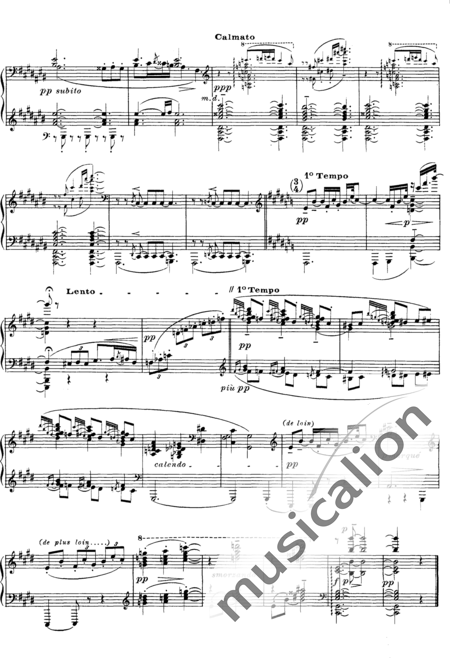 Debussy, Claude: Études: Pour les Degrés Chromatiques - Piano:19