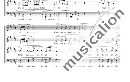 Debussy, Claude: Chansons de Charles d´Orléans: Dieu! qu´l a Fait Bon Regarder! - Choir>SATB:1
