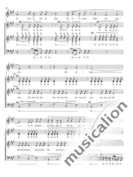 Debussy, Claude: Chansons de Charles d'Orléans: Quand j´ai Ouy le Tambourin Sonner - Choir>SATB:2