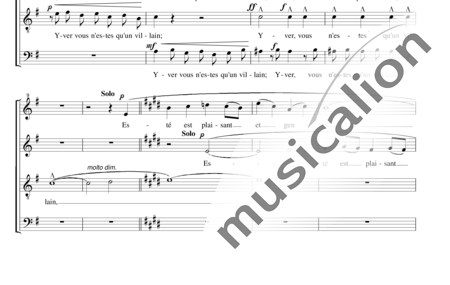 Debussy, Claude: Chansons de Charles d´Orléans: Yver, Vous n´estes qu´un Villain - Choir>SATB:1