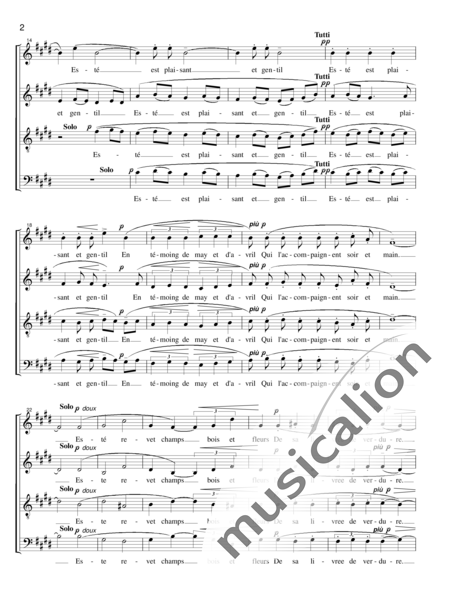 Debussy, Claude: Chansons de Charles d´Orléans: Yver, Vous n´estes qu´un Villain - Choir>SATB:2