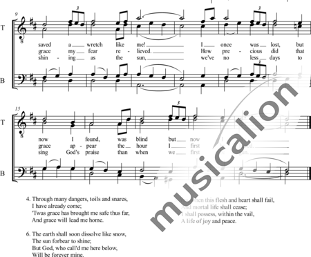 Anonymus, Unknown: Amazing grace - Choir>TTBB:1