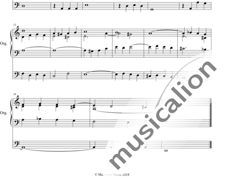 Stolze, Heinrich Wilhelm: Chorale Prelude "Appeared is the splendid Day" - Órgano>cPed:1