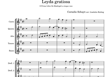 Schuyt, Cornelis: Leyda gratiosa - Flöte 5:0