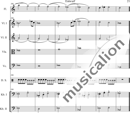 Schaepers, Felix: Modern play - Flauta+[Vla2+Cb2+Vl+Vc]+Perc:21