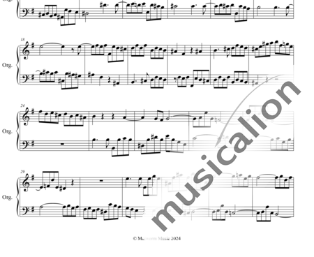 Grotthuß, Dietrich Ewald von: Fuga a 2Stimmen in e (Fugue with 2 Voices in E) - Organ:1