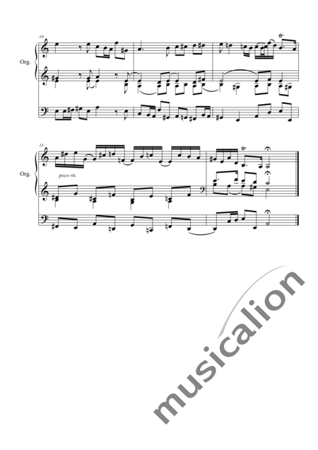 Festing, Michael Christian : Adagio - Orgel>mPed:2