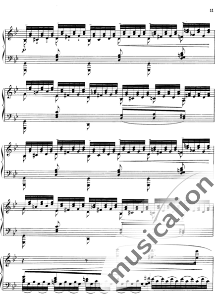 Liszt, Franz
: Estudio 1 de "Grandes Estudios de Paganini" - Piano:11