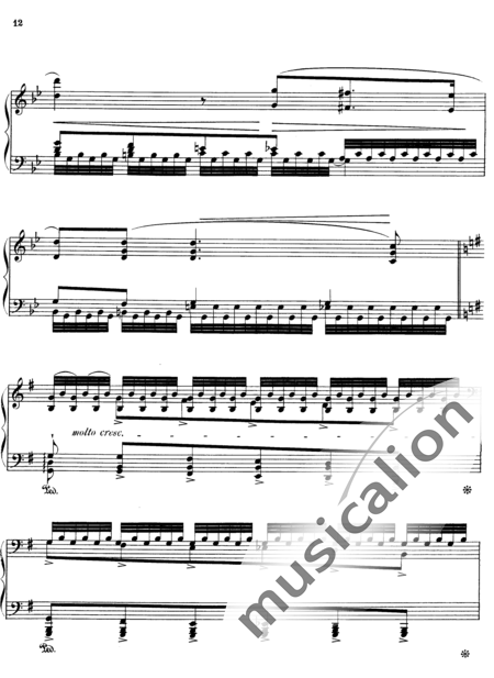Liszt, Franz
: Estudio 1 de "Grandes Estudios de Paganini" - Piano:12