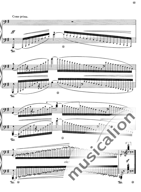 Liszt, Franz
: Estudio 1 de "Grandes Estudios de Paganini" - Piano:13